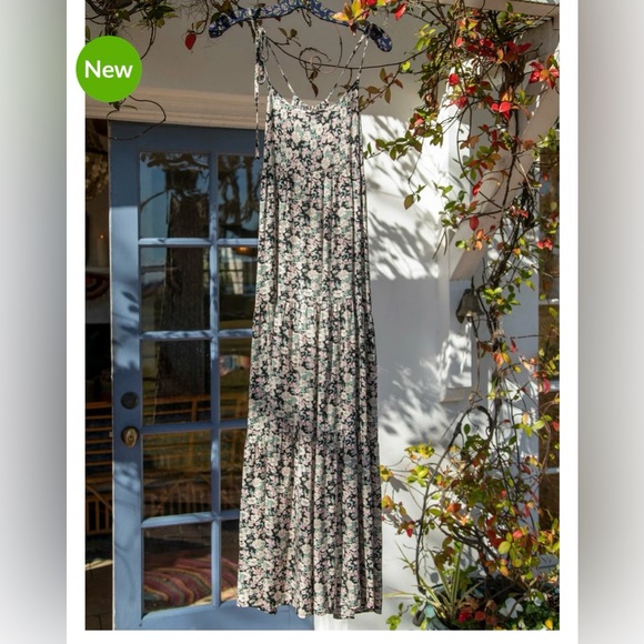 NATURAL LIFE Floral Maxi Dress - Black and White - Picture 5 of 10